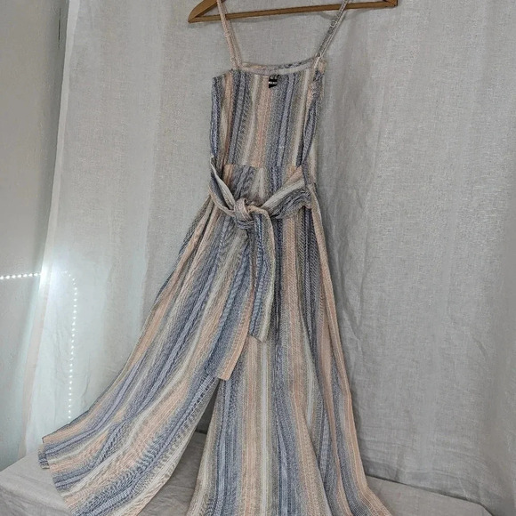 Influence striped tank midi wide leg romper, women's size 4 G11 - Picture 4 of 10